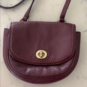 Coach Mini Burgundy Crossbody